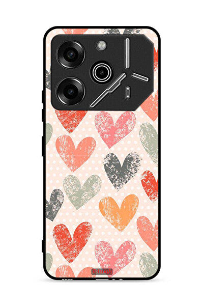 Tolwak غطاء حماية لهاتف تكنو بوفا 6 برو 5G برسومات قلوب