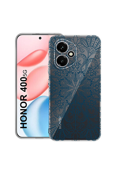 bestcase Carcasă transparentă din silicon pentru Honor 400, fără motive figur...
