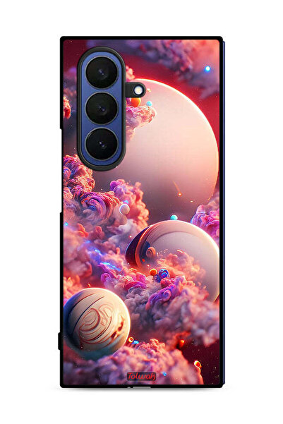 Tolwak غطاء حماية لهاتف سامسونج جالاكسي زد فولد 7 بتصميم غيوم فنية تجريدية