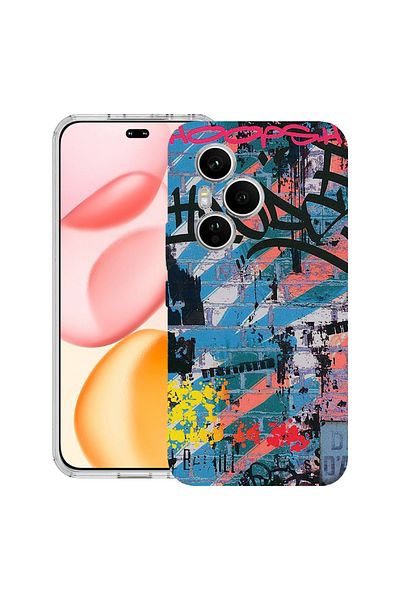 bestcase Carcasă transparentă din silicon pentru Honor 400 Pro, Graffiti Wall, 2036424 T 1183