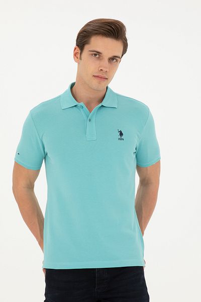 U.S. Polo Assn. Slim fit polo shirt with discreet mint logo