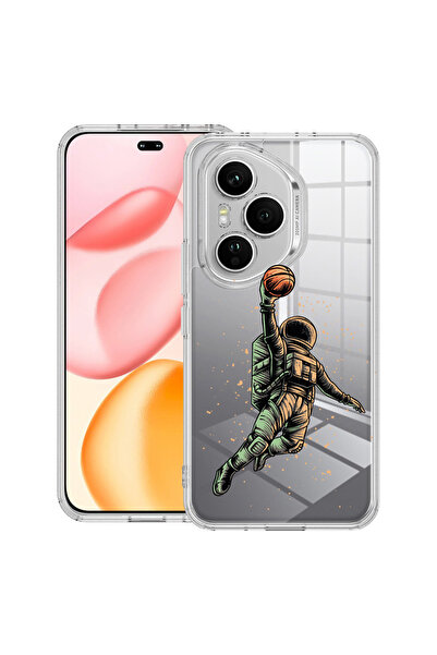 bestcase Διαφανής θήκη σιλικόνης για Honor 400 Pro, θήκη μπάσκετ Astronaut, 2...