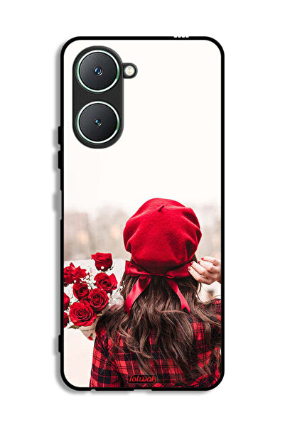 Tolwak غطاء حماية لهاتف Vivo Y18i 4G يحمل زهورًا