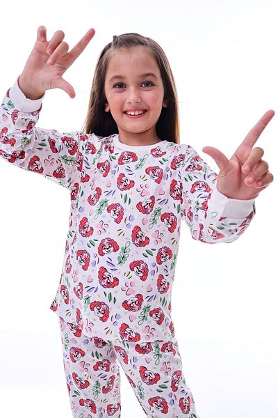 ZUZUNGA 2-Piece Cute Sky and Mixed Kuromi Patterned Girl's Pajama Set