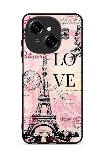 Tolwak غطاء حماية لهاتف تكنو سبارك جو 1 4G بطبعة باريس لوف