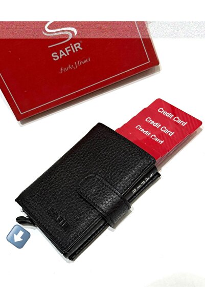 SAFİR DERİ Otomatik Yeni nesil akıllı Kartlık Cüzdan , Hakiki Deri , Uzun Ömü...