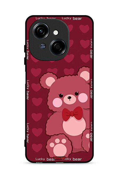 Tolwak غطاء حماية لهاتف Tecno Spark Go 1S 4G بطبعة الدب المحظوظ