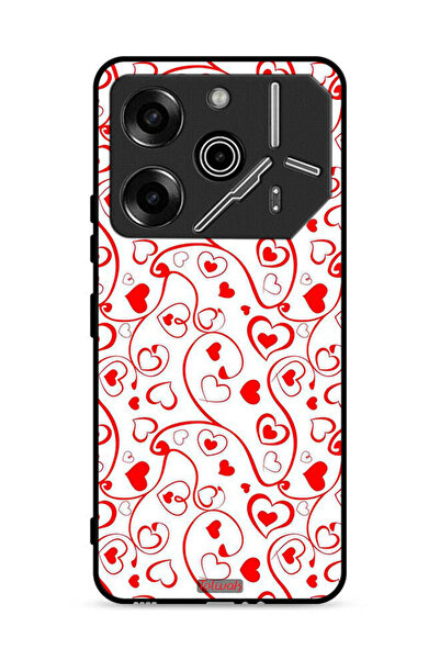 Tolwak غطاء حماية لهاتف تكنو بوفا 6 برو 5G بنقشة قلوب