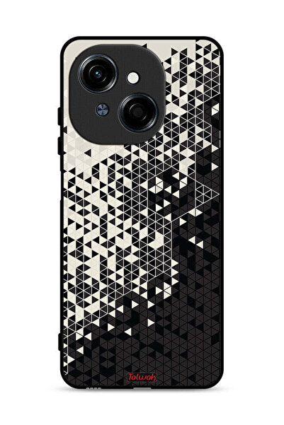 Tolwak غطاء حماية لهاتف Tecno Spark Go 1 4G بنمط مثلث فني رقمي