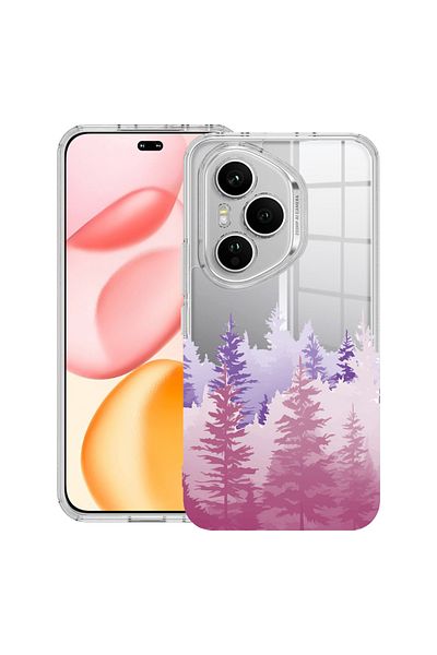 bestcase Carcasă transparentă din silicon pentru Honor 400 Pro, Lumini de dimineață în pădure, 2036424 T 1482