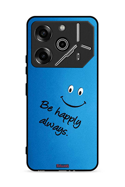 Tolwak غطاء حماية لهاتف تكنو بوفا 6 برو 5G كن سعيدًا دائمًا