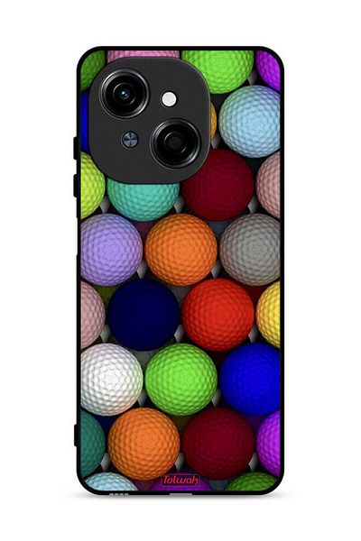 Tolwak Tecno Spark Go 1 4G Protective Case Cover Balls Abstract Art