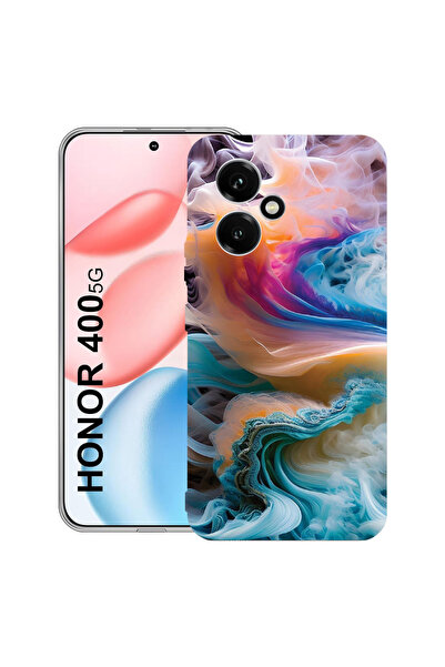 bestcase Carcasă transparentă din silicon pentru Honor 400, culori lichide, 2...