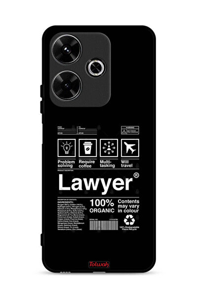 Tolwak غطاء حماية لهاتف Xiaomi Redmi 13 4G بملصق محامٍ