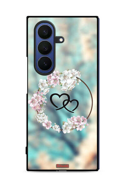 Tolwak غطاء حماية لهاتف سامسونج جالاكسي زد فولد 7 بتصميم قلوب في فن الخاتم