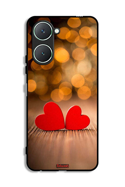 Tolwak غطاء حماية لهاتف Vivo Y18i 4G بتصميم قلبين جميلين