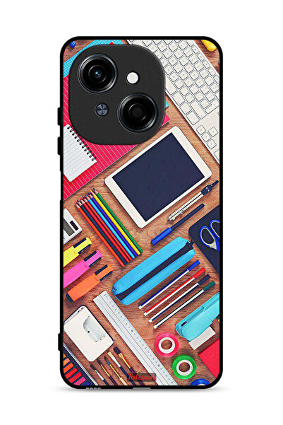 Tolwak غطاء حماية لهاتف Tecno Spark Go 1S 4G بتصميم فتاة لمكتب الهوايات
