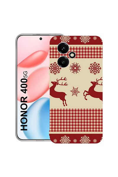 bestcase Carcasă transparentă din silicon pentru Honor 400, model de Crăciun, 2036423 T 1363