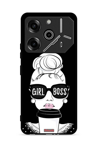 Tolwak غطاء حماية لهاتف تكنو بوفا 6 برو 5G بطبعة فتاة بوس