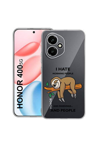 bestcase Carcasă transparentă din silicon pentru Honor 400, I Hate Morning, 2...