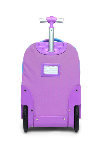 R&B Aqua Girls Trolley Bag W Pencil Pouch