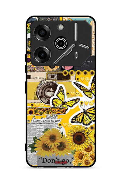 Tolwak غطاء حماية لهاتف تكنو بوفا 6 برو 5G مع اقتباسات وملصقات