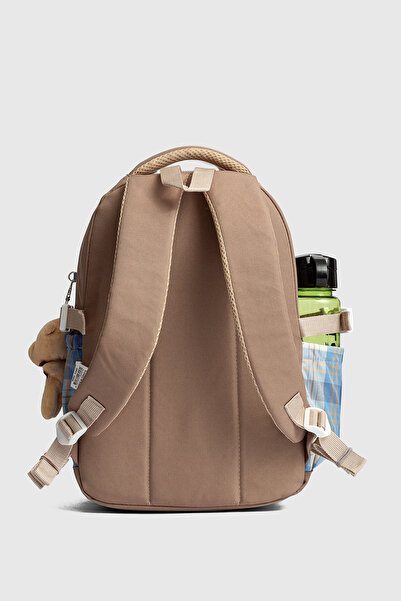 Relaxion Rlx-1396 Set of 3 Children's Primary School Bag Backpack with Pen Holder and Lunch Bag Mink