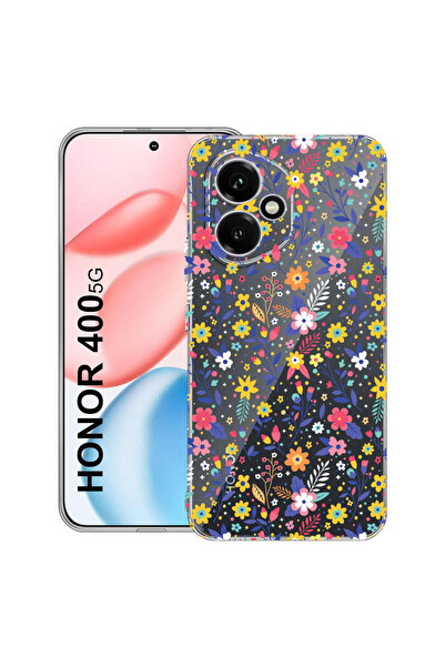 bestcase Carcasă transparentă din silicon pentru Honor 400, model floral, 203...