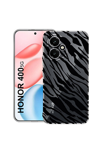 bestcase Carcasă transparentă din silicon pentru Honor 400, model zebră, 2036...