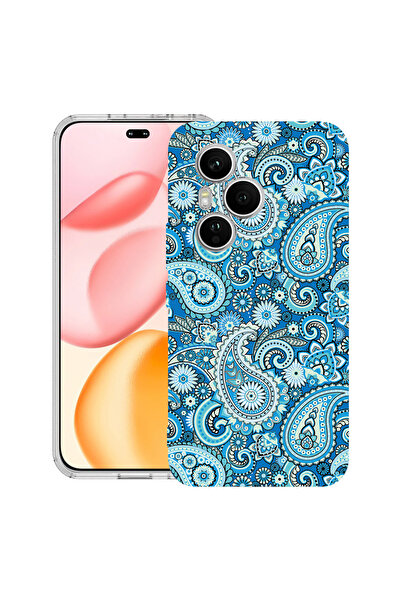 bestcase Carcasă transparentă din silicon pentru Honor 400 Pro, albastră, non...