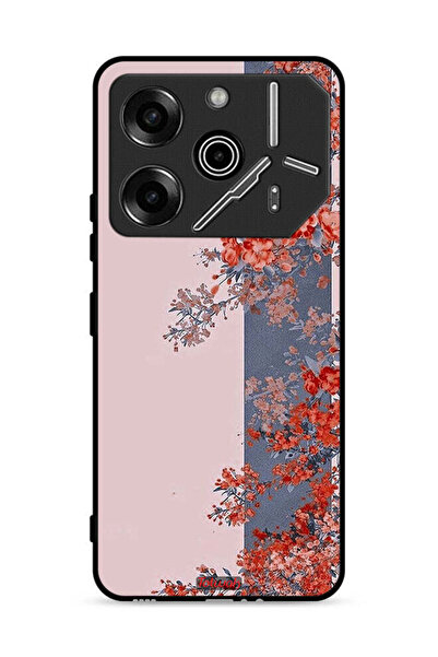 Tolwak غطاء حماية لهاتف تكنو بوفا 6 برو 5G برسومات أوراق الشجر والزهور