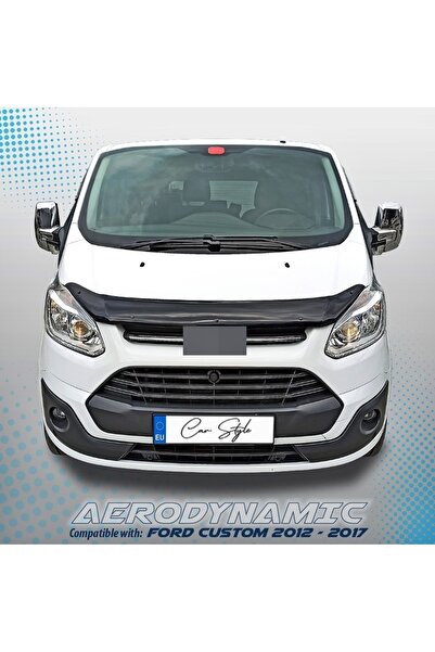 Lumi LUXURY Deflector capota negru lucios compatibil Ford Custom 2012-2017