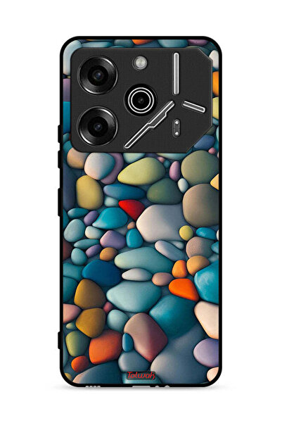 Tolwak غطاء حماية لهاتف تكنو بوفا 6 برو 5G بنقشة تجريدية من الأحجار