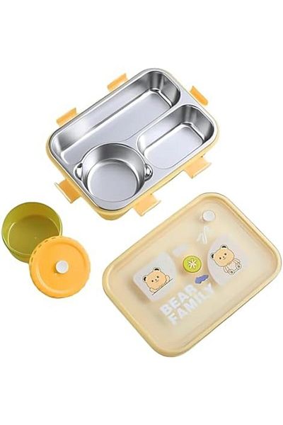 Twisoo Bear Family Stainless Steel Lunch Box
