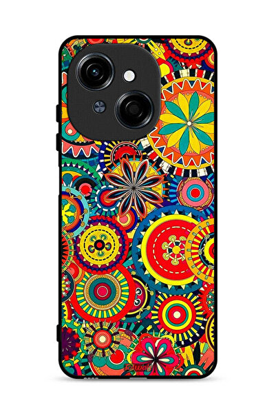 Tolwak غطاء حماية لهاتف تكنو سبارك جو 1 إس 4G بنقشة ماندالا ملونة