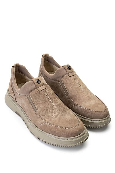 Tamer Tanca Men's Genuine Leather Mink Nubuck Casual Shoes