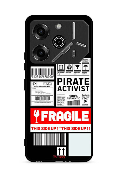 Tolwak غطاء حماية لهاتف Tecno Pova 6 Pro 5G، ملصق هشّ للناشط الخاص