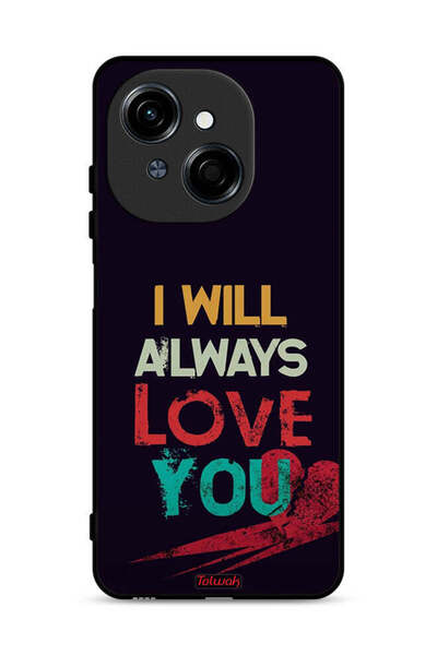 Tolwak غطاء حماية لهاتف تكنو سبارك جو 1 إس 4 جي - سأحبك دائمًا