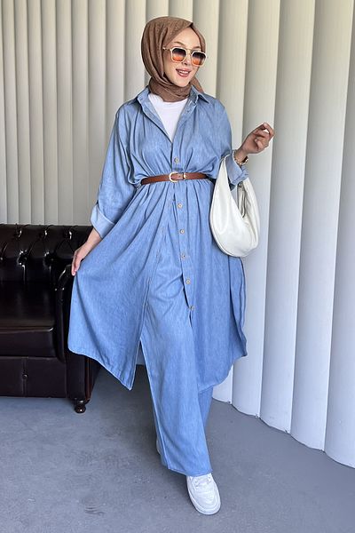 SaklıButik Niko Long Shirt Jeans Suit
