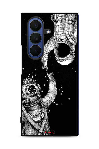 Tolwak غطاء حماية لهاتف Samsung Galaxy Z Fold7 بتصميم رواد الفضاء