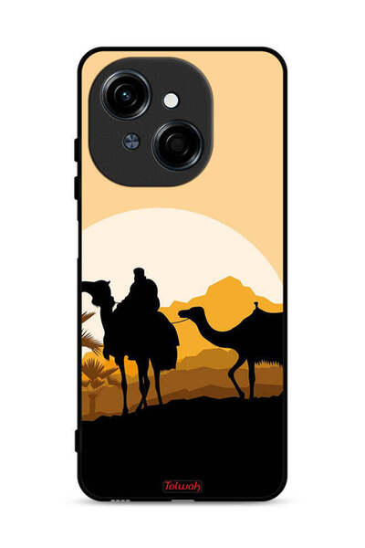 Tolwak غطاء حماية لهاتف تكنو سبارك جو ١ ٤ جي بنقشة جمال الصحراء