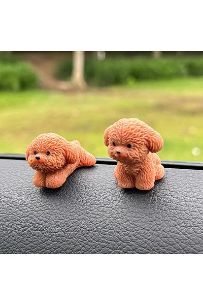 seltuğ 2Pcs Cute Teddy Dog Car Ornaments