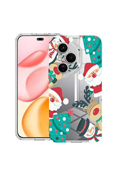 bestcase Carcasă transparentă din silicon pentru Honor 400 Pro, Crăciun, 2036...