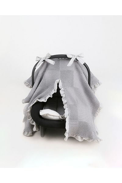 nelcollection Frilly Baby Stroller Cover Stroller Cushion Orthopedic Lumbar Supported Set of 2