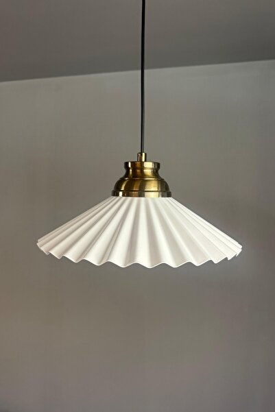 Bamyum Avilla Beyaz Tekli Metal Büyük Avize Kum Saati Başlık Rustik Cafe Mutfak Modern Sarkıt Aydınlatma