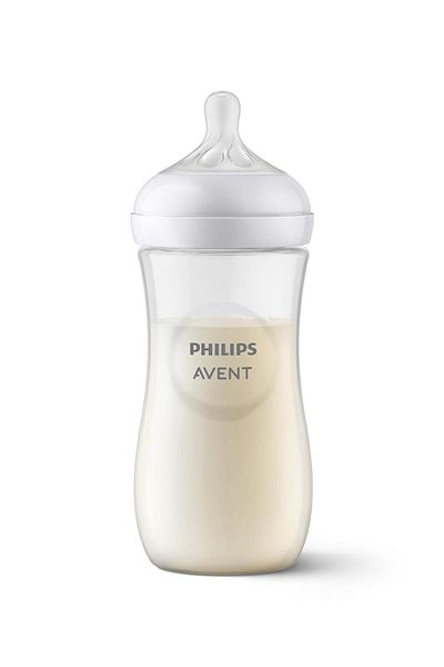 Philips Avent Natural Response Baby Bottle, Anti-Colic, BPA-Free, Wide Neck, Ergonomic - 330mL, 3M+