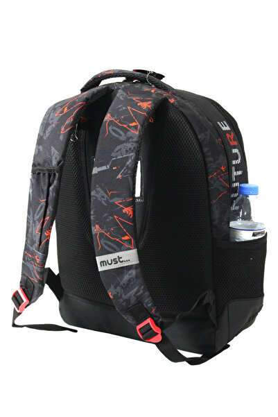 MUST 584970 Glitch Primary School Backpack-Black