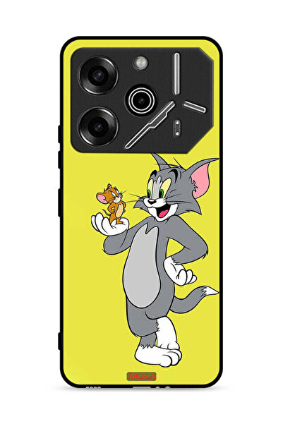 Tolwak غطاء حماية لهاتف تكنو بوفا 6 برو 5G بتصميم توم وجيري