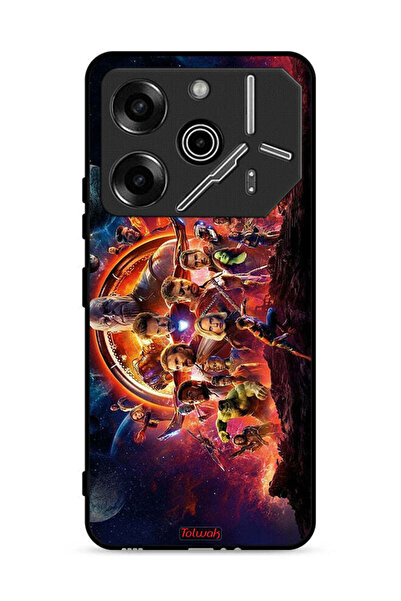 Tolwak غطاء حماية لجهاز تكنو بوفا 6 برو 5G بتصميم أفينجرز