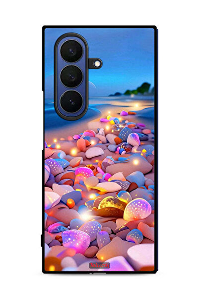 Tolwak غطاء حماية لهاتف سامسونج جالاكسي زد فولد 7 بنقشة الأحجار الفنية